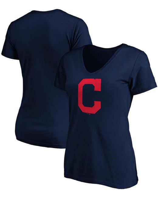 Fanatics Cleveland Indians Core Official Logo V-Neck T-shirt