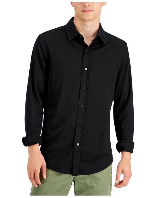 Alfani Regular-Fit Birdseye Shirt Created for Macys
