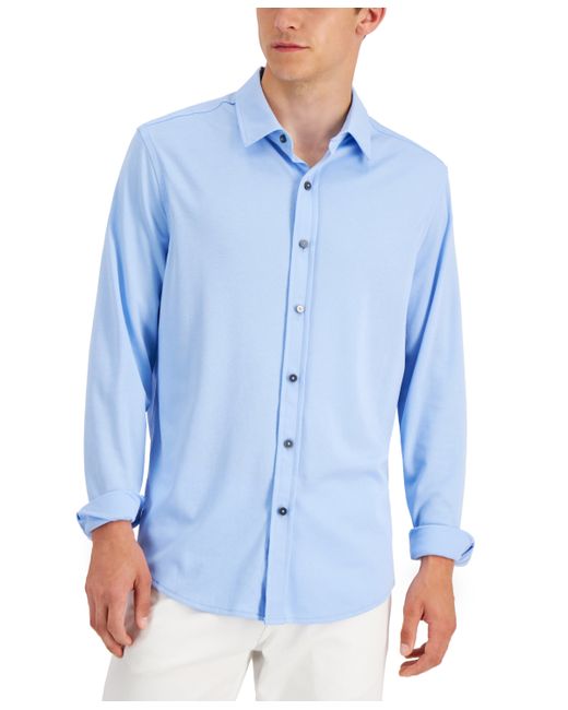 Alfani Regular-Fit Birdseye Shirt Created for Macys