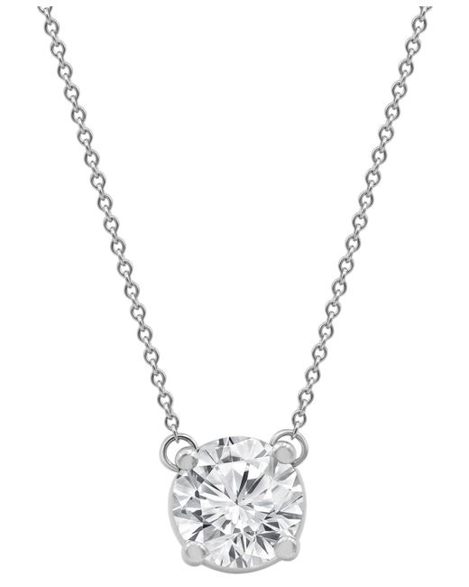 Badgley Mischka Lab Grown Diamond Solitaire 18 Pendant Necklace 2-1/4 ct. t.w. in 14k