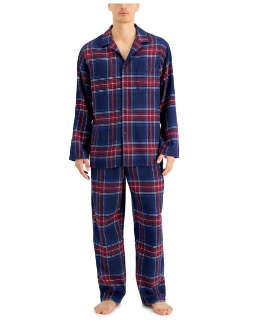 Club Room 2-Pc. Flannel Pajama Set Created for Macys
