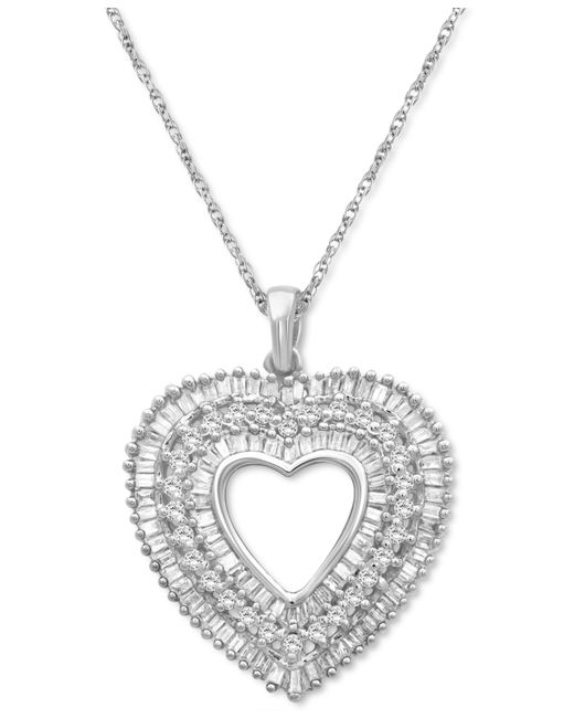 Macy's Diamond Heart 18 Pendant Necklace 1 ct. t.w. in