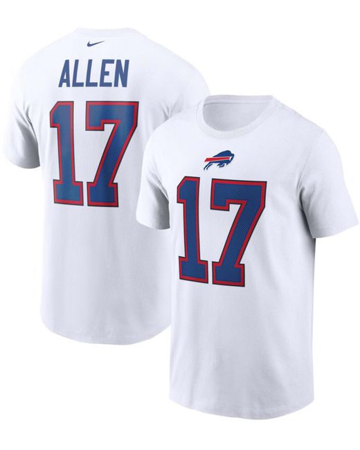 Nike Josh Allen Buffalo Bills Name and Number T-shirt