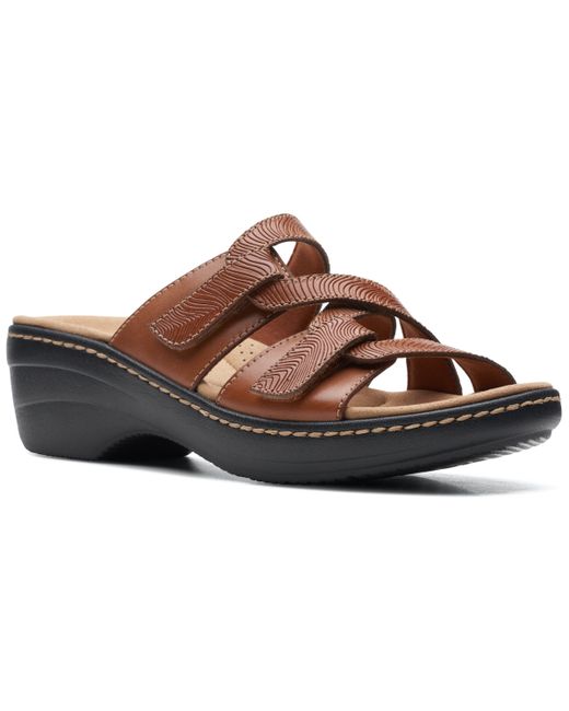 Clarks Merliah Karli Slip-On Strappy Sandals Shoes