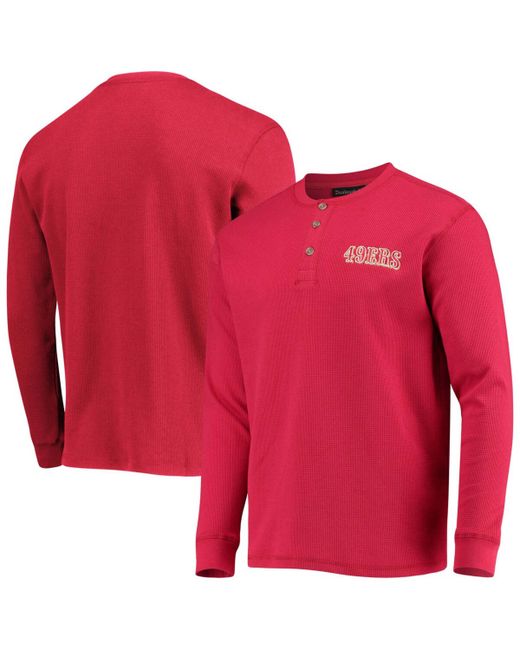 Dunbrooke San Francisco 49Ers Team Maverick Thermal Henley Long Sleeve T-shirt