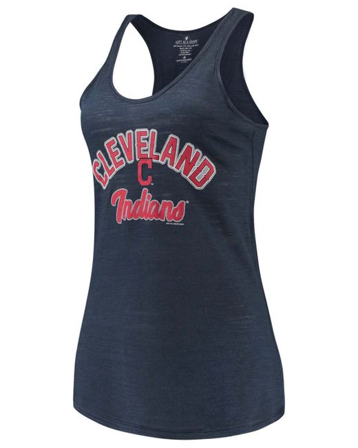 Soft As A Grape Cleveland Indians Multicount Racerback Tank Top