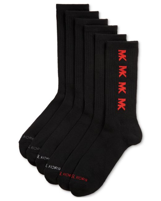 Michael Kors Athletic Crew Logo Socks 6 Pairs