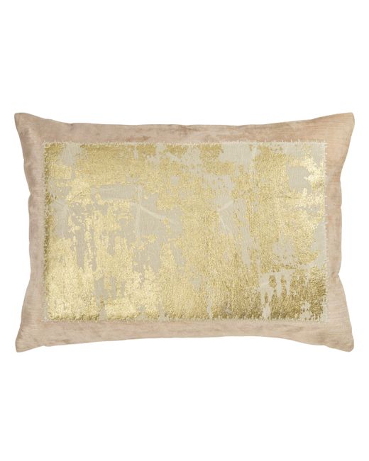 Michael Aram Linen Distressed Metallic Lace Pillow Bedding
