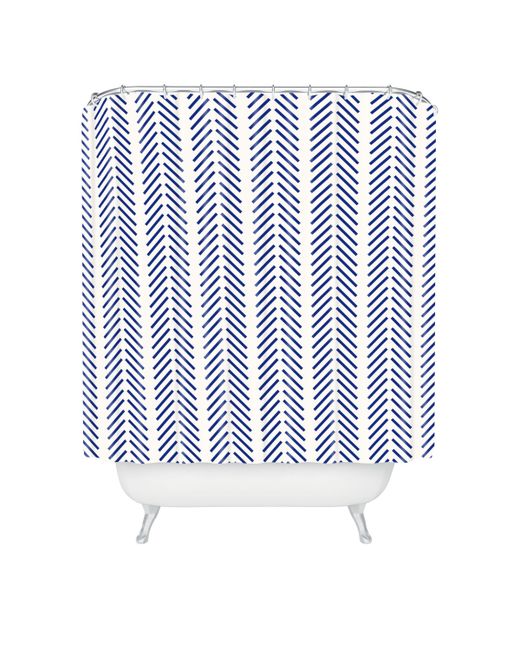 DENY Designs Holli Zollinger Nautical Lines Shower Curtain Bedding