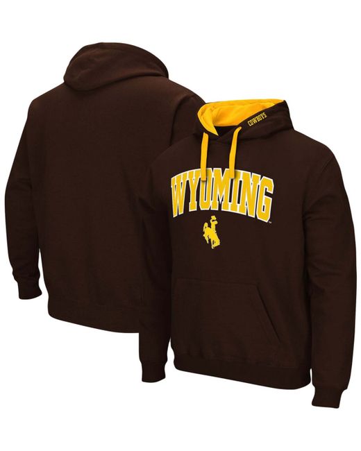 Colosseum Wyoming Cowboys Arch Logo 2.0 Pullover Hoodie