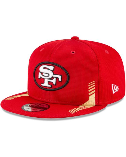 New Era San Francisco 49Ers 2021 Nfl Sideline Home Historic Logo 9Fifty Snapback Adjustable Hat