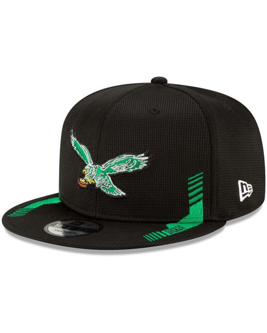 New Era Philadelphia Eagles 2021 Nfl Sideline Home Historic Logo 9Fifty Snapback Adjustable Hat