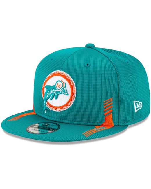 New Era Miami Dolphins 2021 Nfl Sideline Home Historic Logo 9Fifty Snapback Adjustable Hat