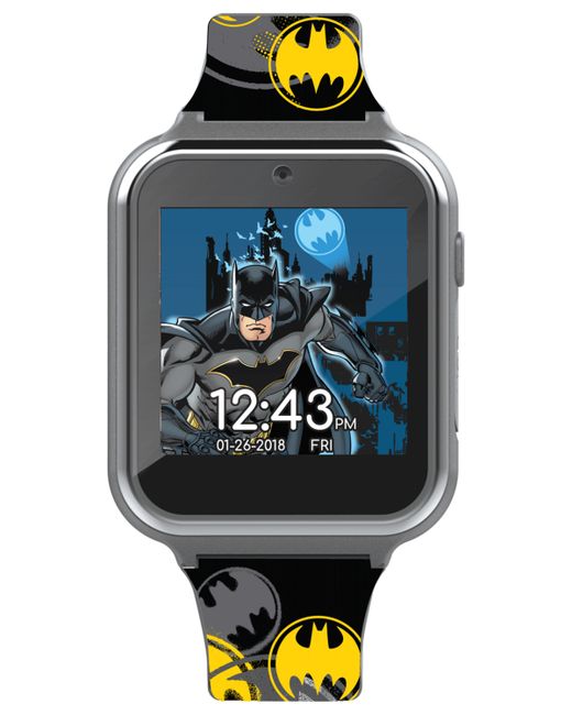 Accutime Batman Silicone Strap Touchscreen Smart Watch 46x41mm