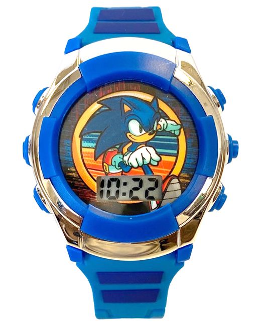 Accutime Sonic Digital Silicone Strap Watch 38mm