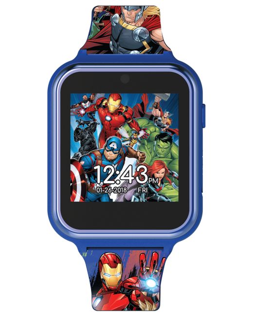 Accutime Avengers Silicone Strap Touchscreen Smart Watch 46x41mm