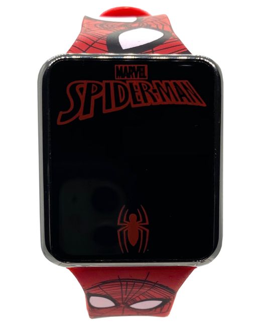 Accutime Spiderman Silicone Strap Touchscreen Watch 36x33mm