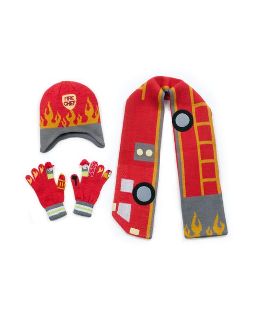 Kidorable Big Boy Fireman Knitwear Set