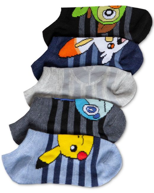 Pokemon Little Boys 5-Pk. No-Show Socks