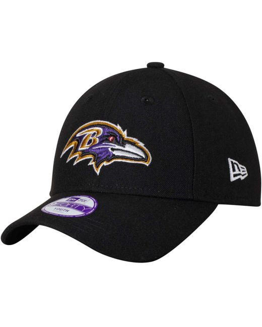 New Era Girls and Boys Baltimore Ravens League 9Forty Adjustable Hat