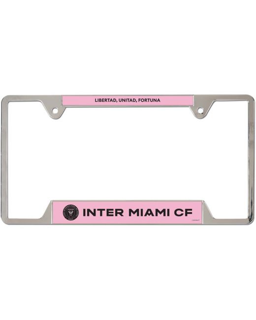 Wincraft Inter Miami Chf Team Logo Metal License Plate Frame