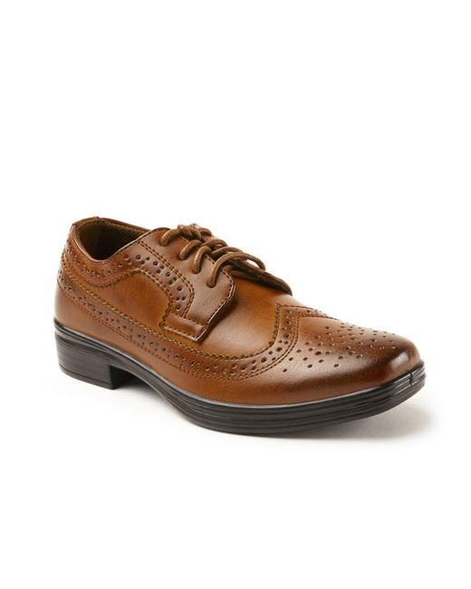 Deer Stags Little and Big Boys Ace Dress Wing-Tip Comfort Oxford