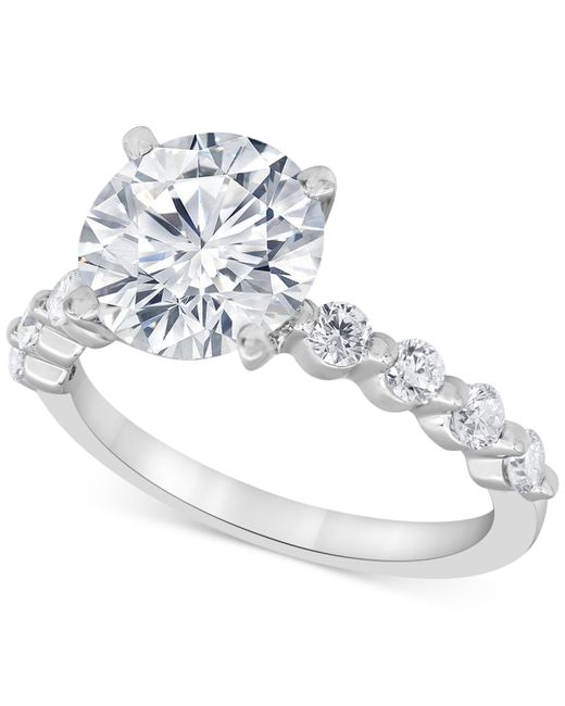 Badgley Mischka Certified Lab Grown Diamond Engagement Ring 3-1/2 ct. t.w. in 14k