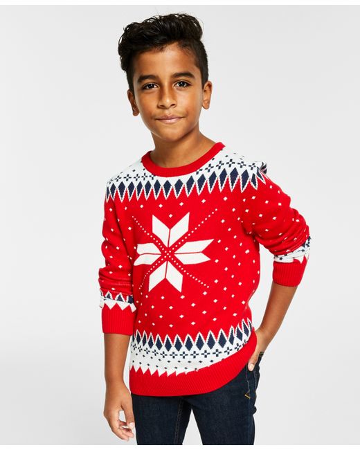 Charter Club Boys Snowflake Family Sweater Created for Macys