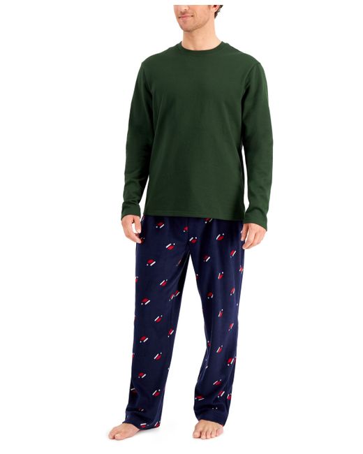 Club Room Fleece Shirt Pajama Pants Set Created for
