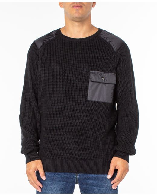Sanctuary Ripstop Nylon Contrast Commando Sweater