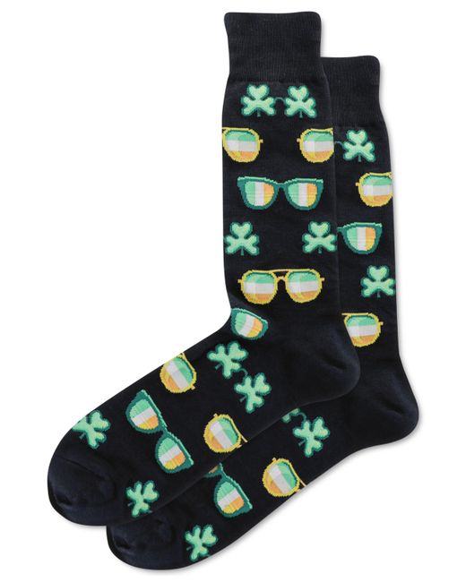 Hot Sox St. Patricks Day Sunglasses Crew Socks