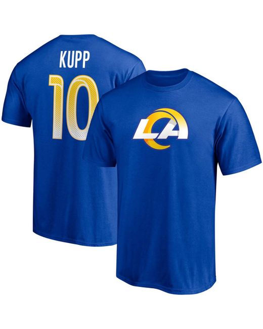 Fanatics Cooper Kupp Los Angeles Rams Player Icon Name and Number T-shirt