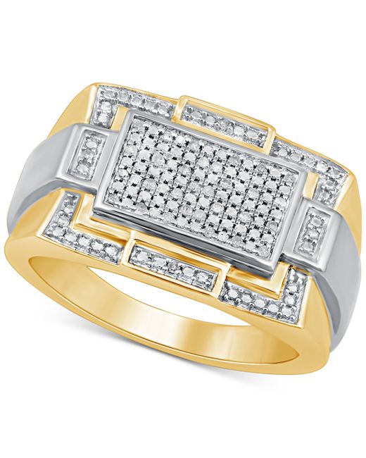 Macy's Diamond Ring 1/10 ct. t.w. in Sterling 18k Gold-Plate