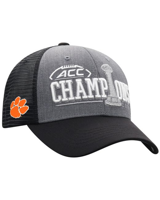 Top Of The World Black Clemson Tigers 2019 Acc Football Champions Locker Room Adjustable Hat