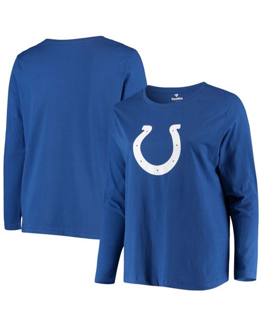 Fanatics Plus Royal Indianapolis Colts Primary Logo Long Sleeve T-shirt