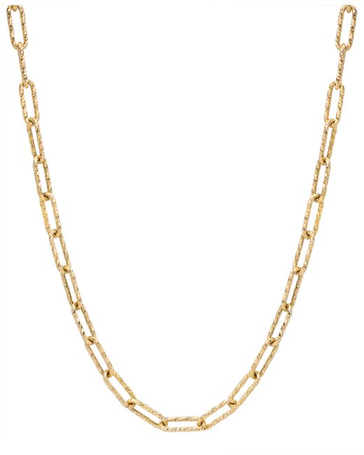 Macy's Paperclip Link 20 Chain Necklace in 10k Gold