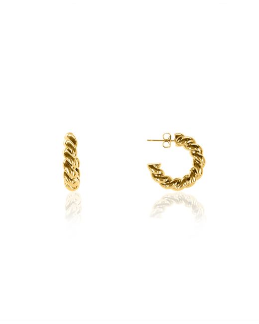 Oma The Label Naija 18K Gold Plated Brass Small Hoop Earrings 0.8
