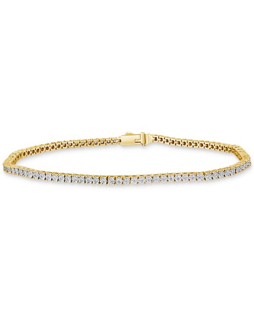 Macy's Black Diamond Tennis Bracelet 1 ct. t.w. in 10k Gold Also White