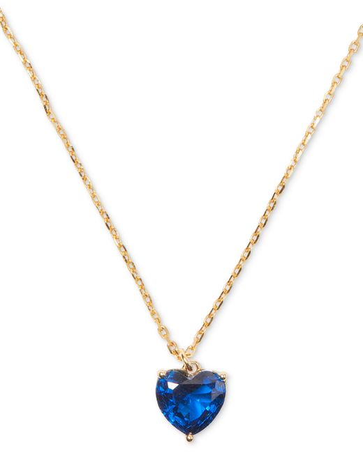 Kate Spade New York Gold-Tone September Heart Pendant Necklace 16 3 extender