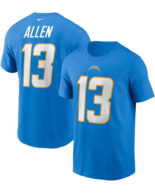 Nike Keenan Allen Los Angeles Chargers Name and Number T-shirt