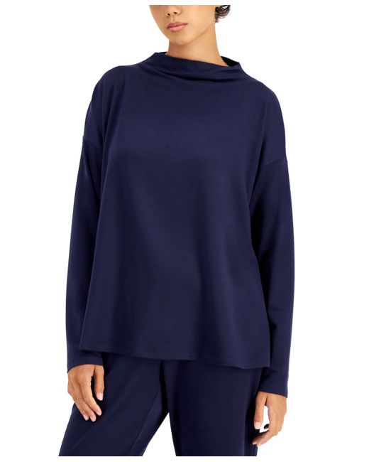 Eileen Fisher Funnel-Neck Boxy Top