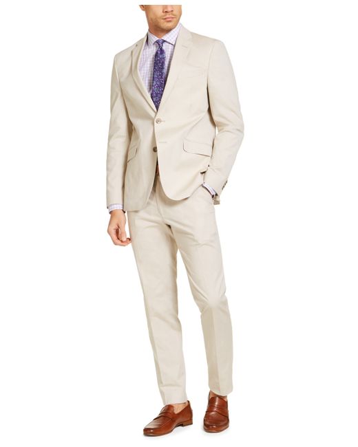 Kenneth Cole Unlisted by Slim-Fit Stretch Chambray Suit Created for