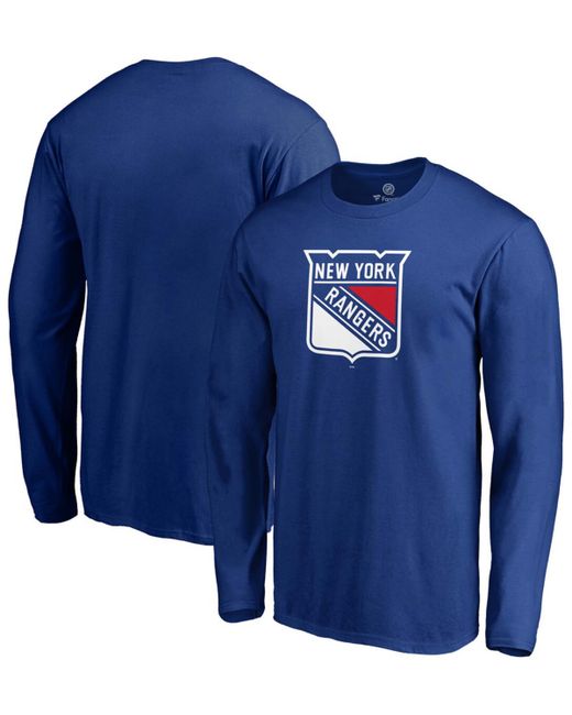 Fanatics New York Rangers Primary Team Logo Long Sleeve T-shirt