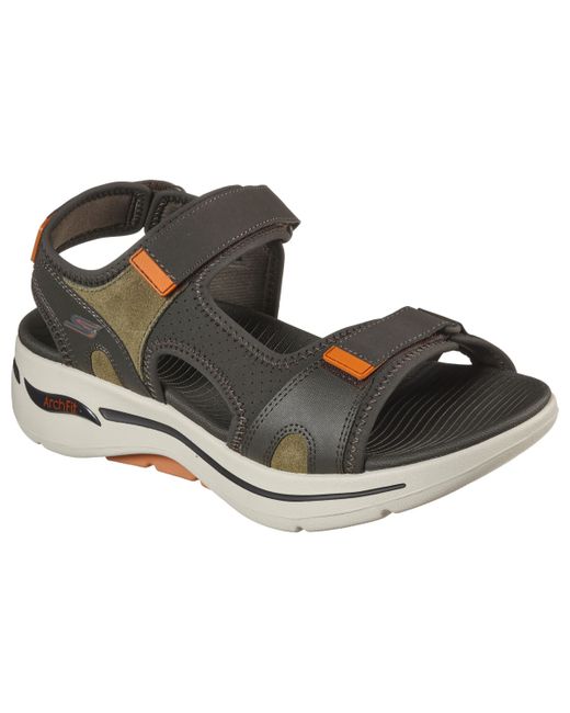 Skechers GOwalk Arch Fit Mission Cage Sandals from Finish Line