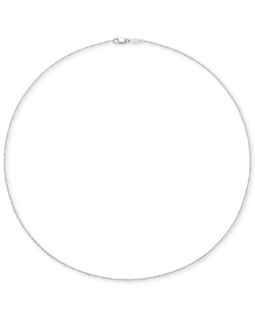 Chow Tai Fook Fine Cable Link 18 Chain Necklace in Platinum