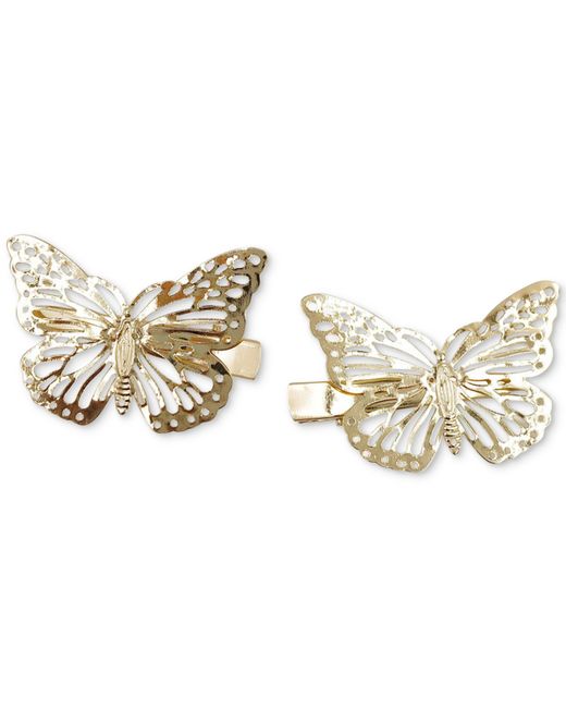 INC International Concepts 2-Pc. Tone Butterfly Hair Clip Set Created for