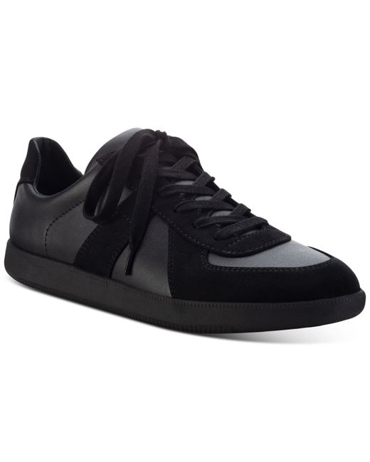 INC International Concepts Faux-Leather Sneakers Created for Shoes