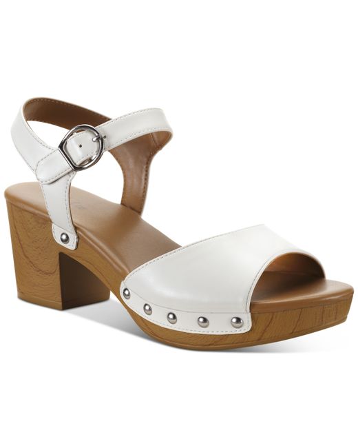Style & Co Anddreas Platform Block-Heel Sandals Created for Shoes
