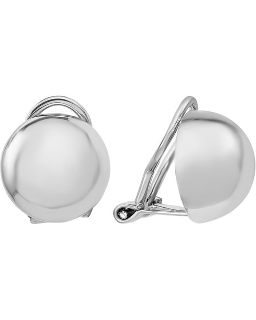 Macy's Polished Button Clip-On Earrings