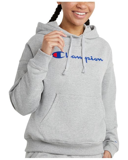 Champion Relaxed Logo Print Hoodie